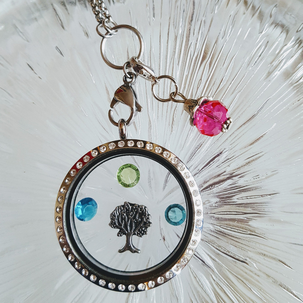 June Birthstone Lobster Clasp Charm Floating